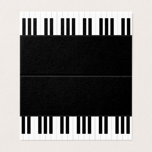 ピアノ音楽 名刺 (外部フラット)