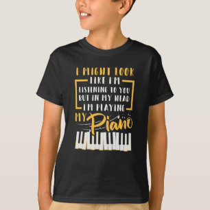 ピアノ音楽 Tシャツ