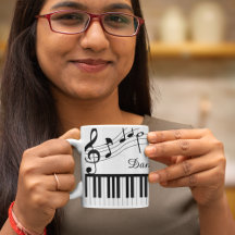 ピアノ音符スクリプト名白黒