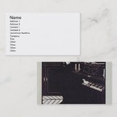 ピアノ1914年(木版画) 名刺 (正面/裏面)