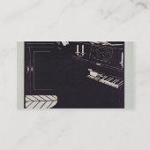 ピアノ1914年(木版画) 名刺 (裏面)