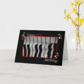 ピアノ50誕生日 カード (黄色い花)