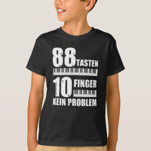 ピアノ88鍵10指がピアノの問題ではない Tシャツ