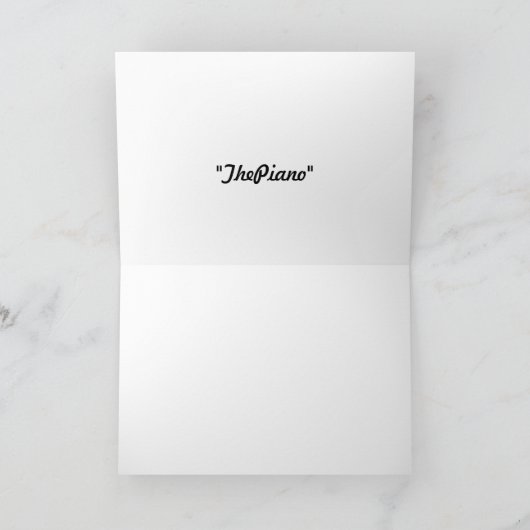 ピアノ カード (内部)