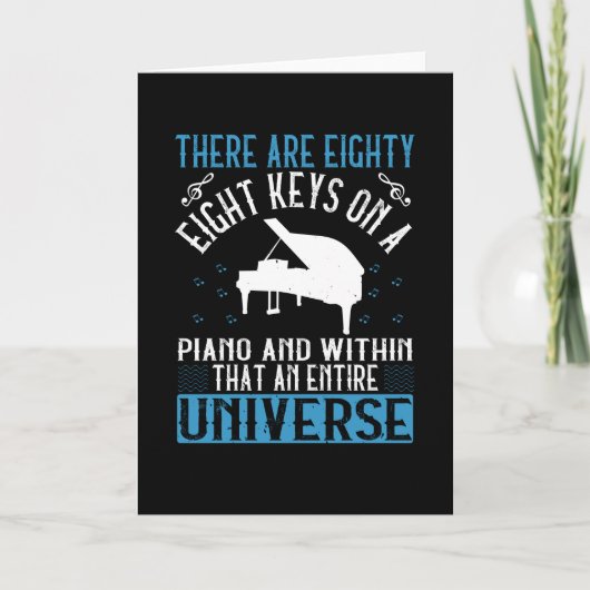 ピアノ –  カード (正面)