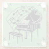 ピアノ ガラスコースター (裏面)