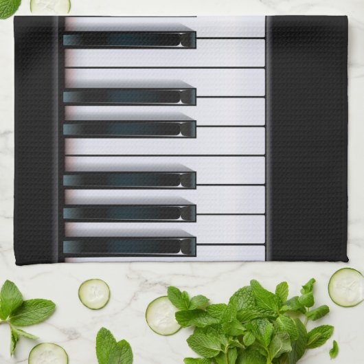 ピアノ キッチンタオル (折り畳み)