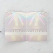 ピアノ/キーボードのグリーティングカード/メモカード カード (内部)