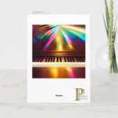 ピアノ/キーボード グリーティングカード/メモカード カード (裏面)