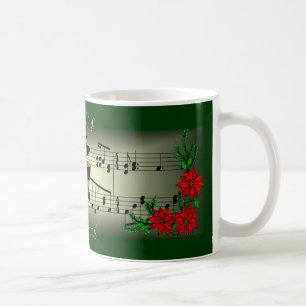 ピアノ~「クリスマスメリーを少し持って」 コーヒーマグカップ
