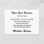 ピアノ、スカイライン付 – SRF 名刺 (裏面)