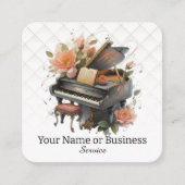 ピアノ スクエア名刺 (正面)