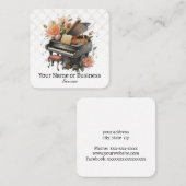 ピアノ スクエア名刺 (正面/裏面)