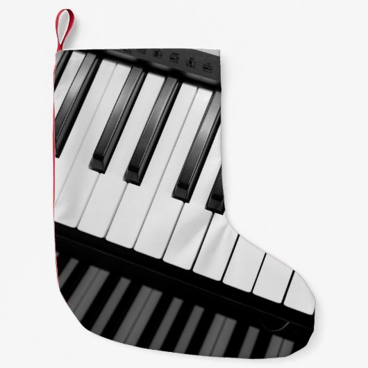 ピアノ スモールクリスマスストッキング (正面)