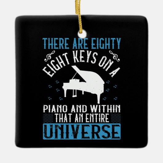 ピアノ – セラミックオーナメント (正面)