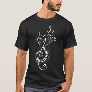 ピアノ ト音記号 愛好家 ミュージシャン 音楽教師 音楽 B Tシャツ