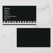 ピアノ-ビジネス 名刺 (正面/裏面)