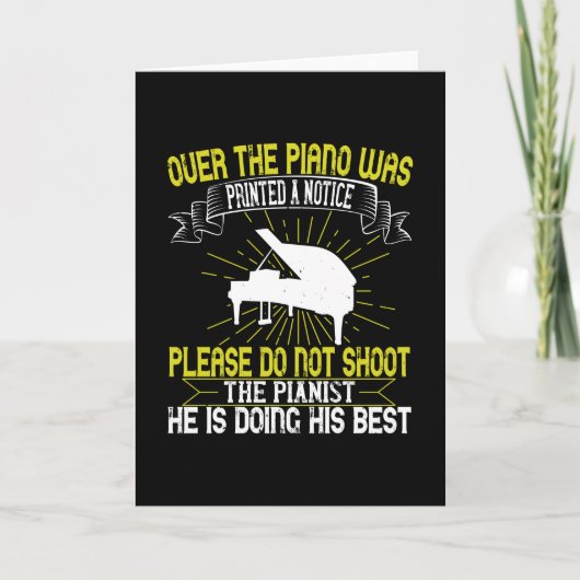 ピアノ-ピアニストを撃たないでください カード (正面)