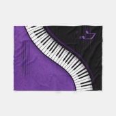 ピアノ フリースブランケット (正面(横))