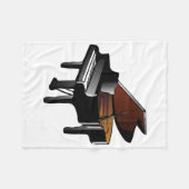 ピアノ フリースブランケット (正面(横))