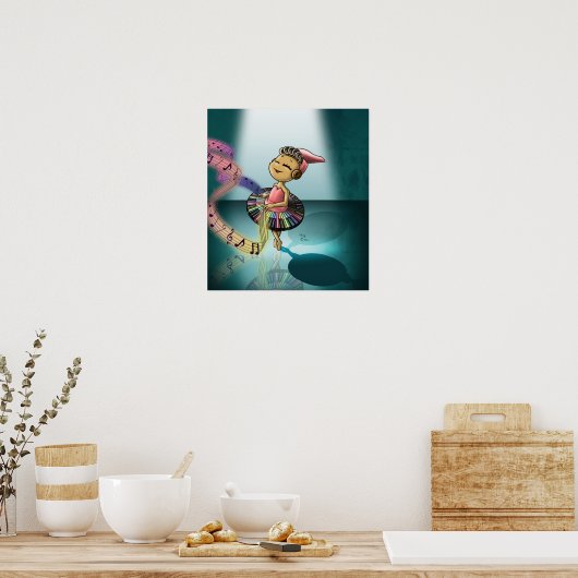 ピアノ ポスター (キッチン)