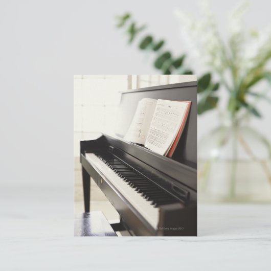 ピアノ ポストカード (スタンド正面)