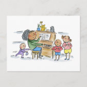 ピアノ ポストカード (正面)