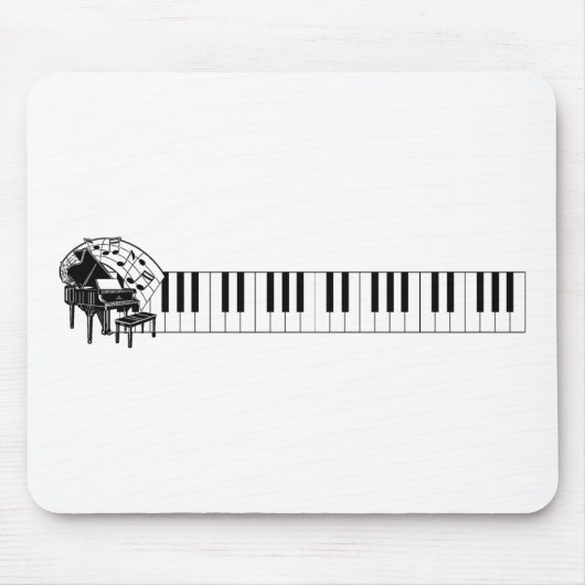 ピアノ マウスパッド (正面)