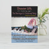 ピアノ ミュージカル ホリデー パーティー ご招待 招待状 (スタンド正面)