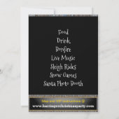 ピアノ ミュージカル ホリデー パーティー ご招待 招待状 (裏面)