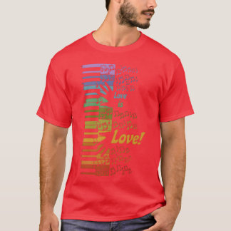ピアノ・ラブ・イズ・ラブ フレンズ Tシャツ