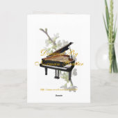 ピアノ – ロマンチックな音楽 – カード (裏面)