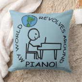 ピアノ – ワールドリボルブのまわりに クッション (ブランケット)