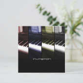 ピアノ/人生の音楽 ご招待のお知らせ 招待状 (スタンド正面)