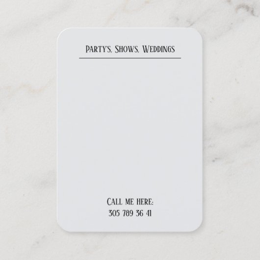 ピアノ – 名刺 (裏面)