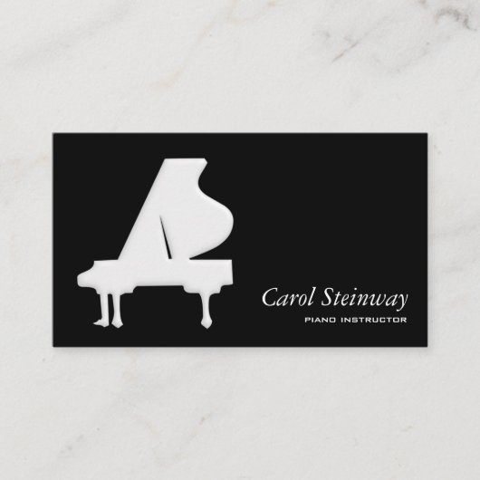 ピアノ 名刺 (正面)
