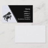ピアノ 名刺 (正面/裏面)