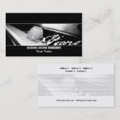 ピアノ – 名刺 (正面/裏面)