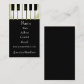 ピアノ 名刺 (正面/裏面)