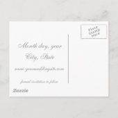 ピアノ – 日付ポストカードの保存 案内ポストカード (裏面)