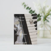 ピアノ – 日付ポストカードの保存 案内ポストカード (スタンド正面)