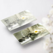 ピアノ、花、星 名刺