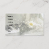 ピアノ、花、星 名刺 (正面)