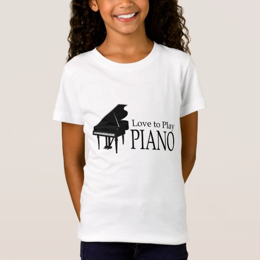ピアノ Tシャツ (正面)
