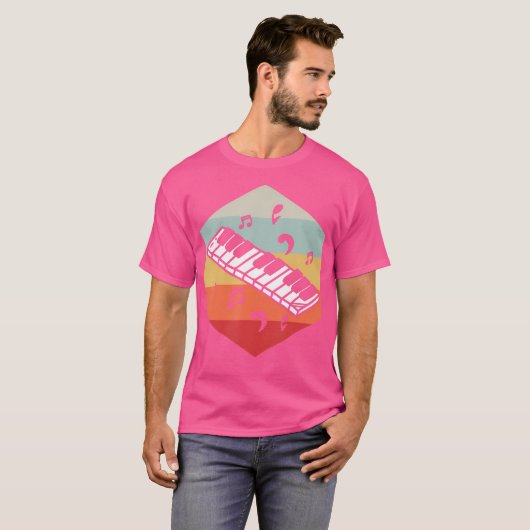 ピアノ Tシャツ (正面フル)