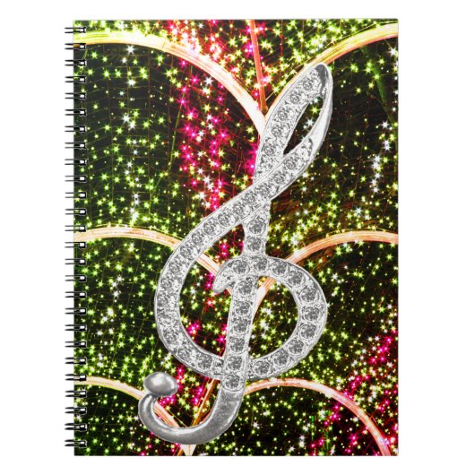 ピアノGclefの記号 ノートブック (正面)