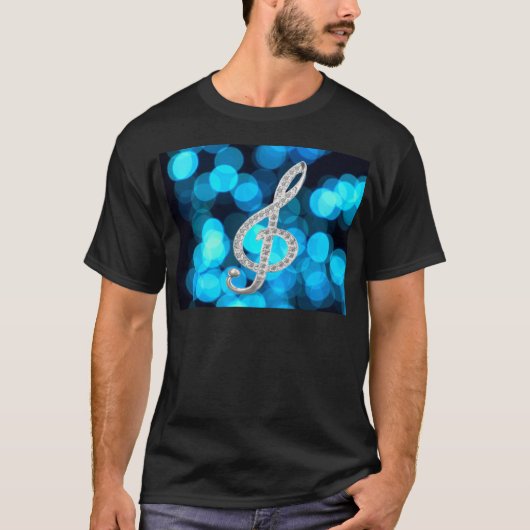 ピアノGclefの記号 Tシャツ (正面)