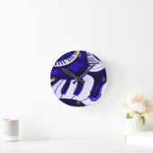 ピアノHwy ラウンド壁時計 (ホーム)