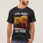 ピアノTシャツのライブミュージック子猫たち Tシャツ (正面)