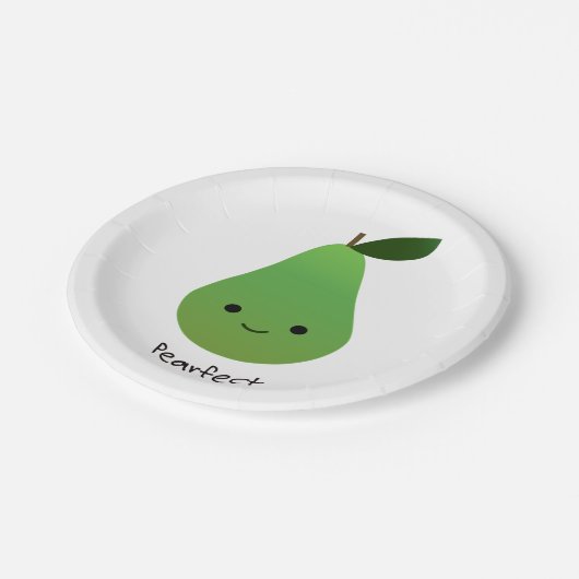 ピアフェクトキュートかわいい梨 ペーパープレート (アングル)